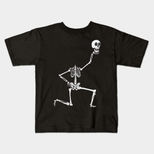 Skeleton Offering His Head Kids T-Shirt